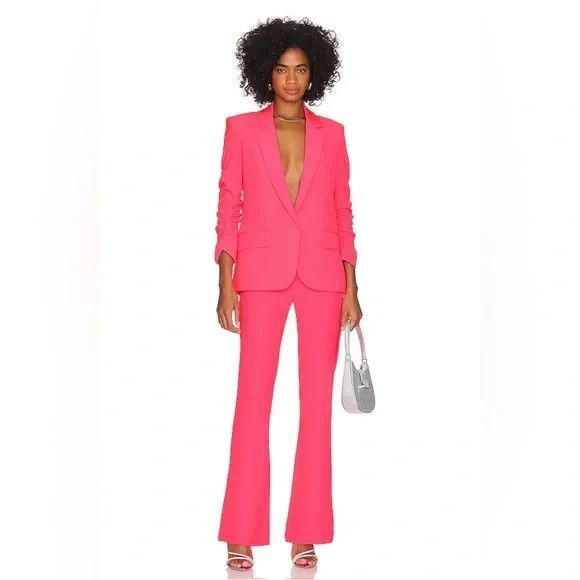GENERATION LOVE WOMEN'S MADISON CREPE BLAZER ULTRA PINK $385 NWT - Picture 2 of 7